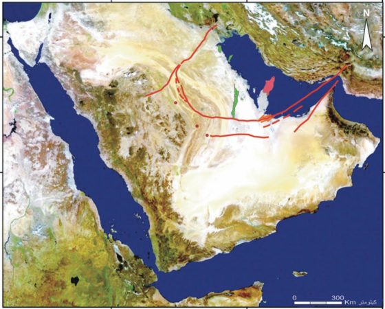 خريطة تواجد الذهب بالسعودية